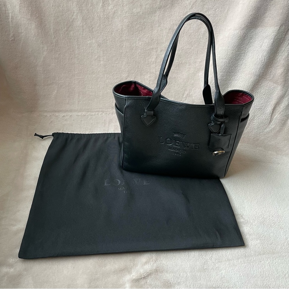 Loewe Black Heritage Tote Bag
